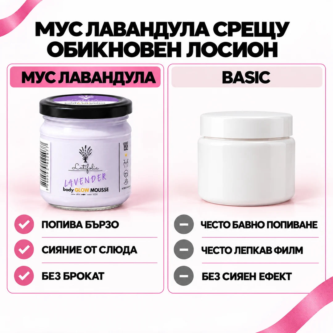 Мус Лавандула срещу обикновен лосион