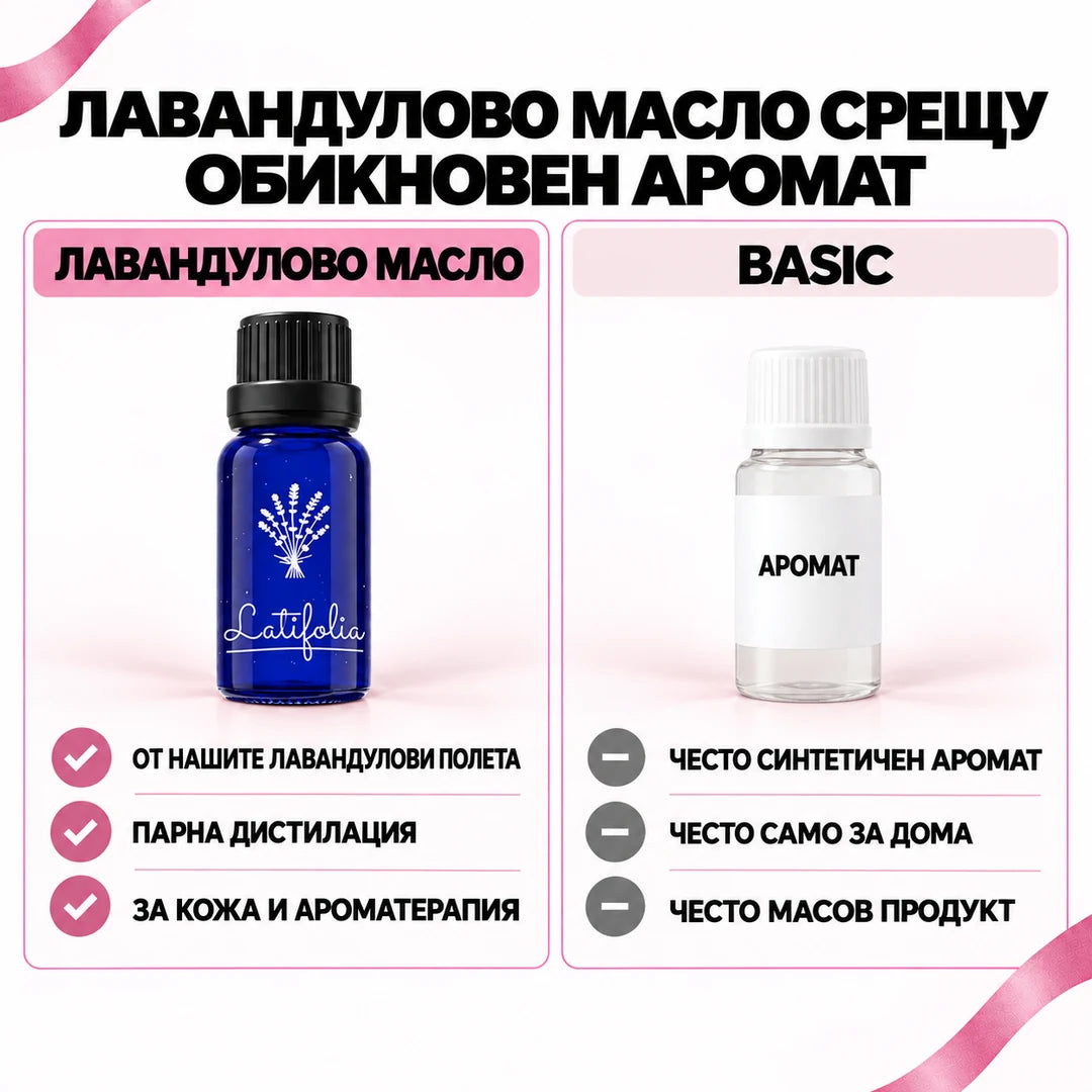 Лавандулово масло срещу обикновен аромат