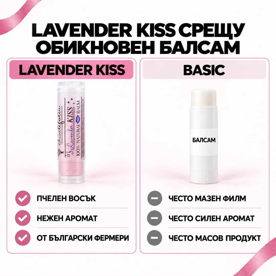 Lavender Kiss срещу обикновен балсам