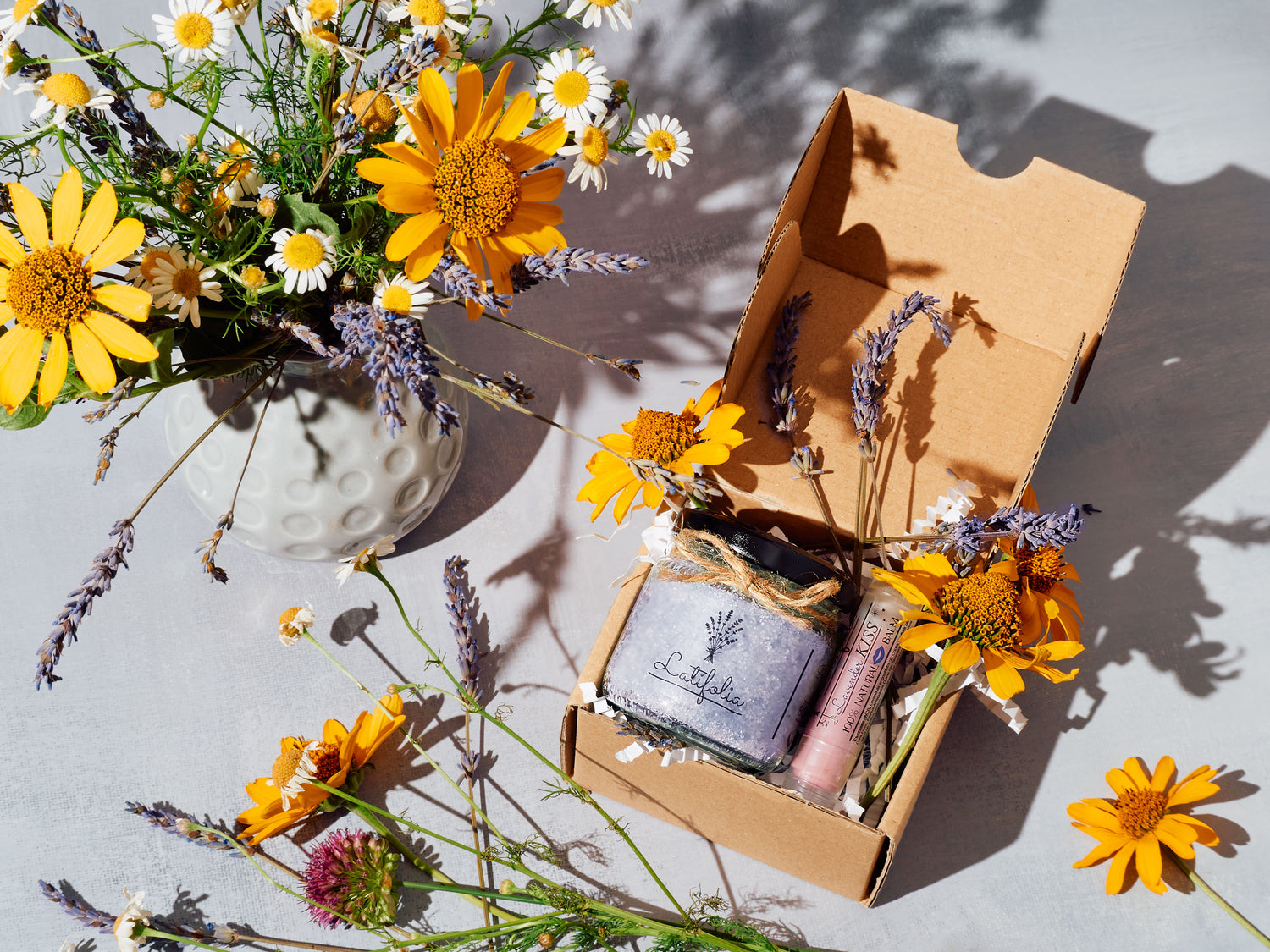 Gift Box "S" - Lavender/Cherry