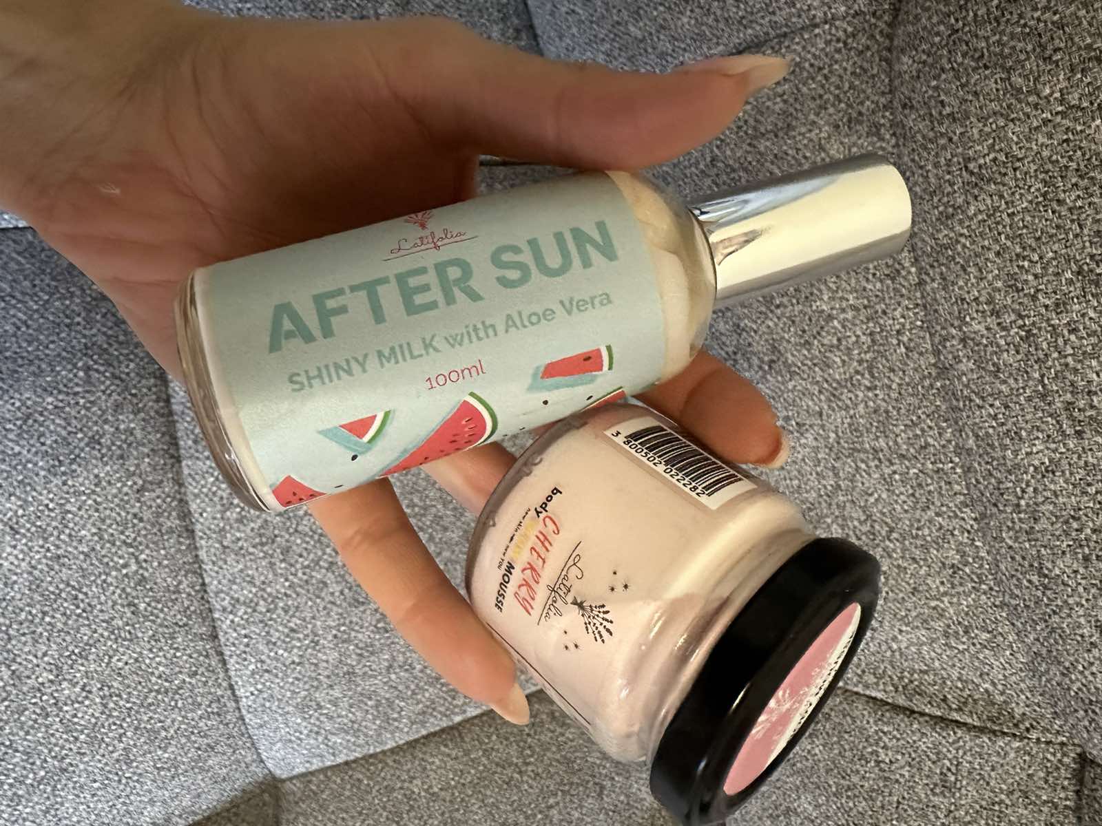 After Sun Milk в ръка, реална снимка от клиент