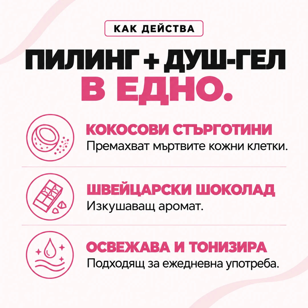 Пилинг и душ-гел в едно