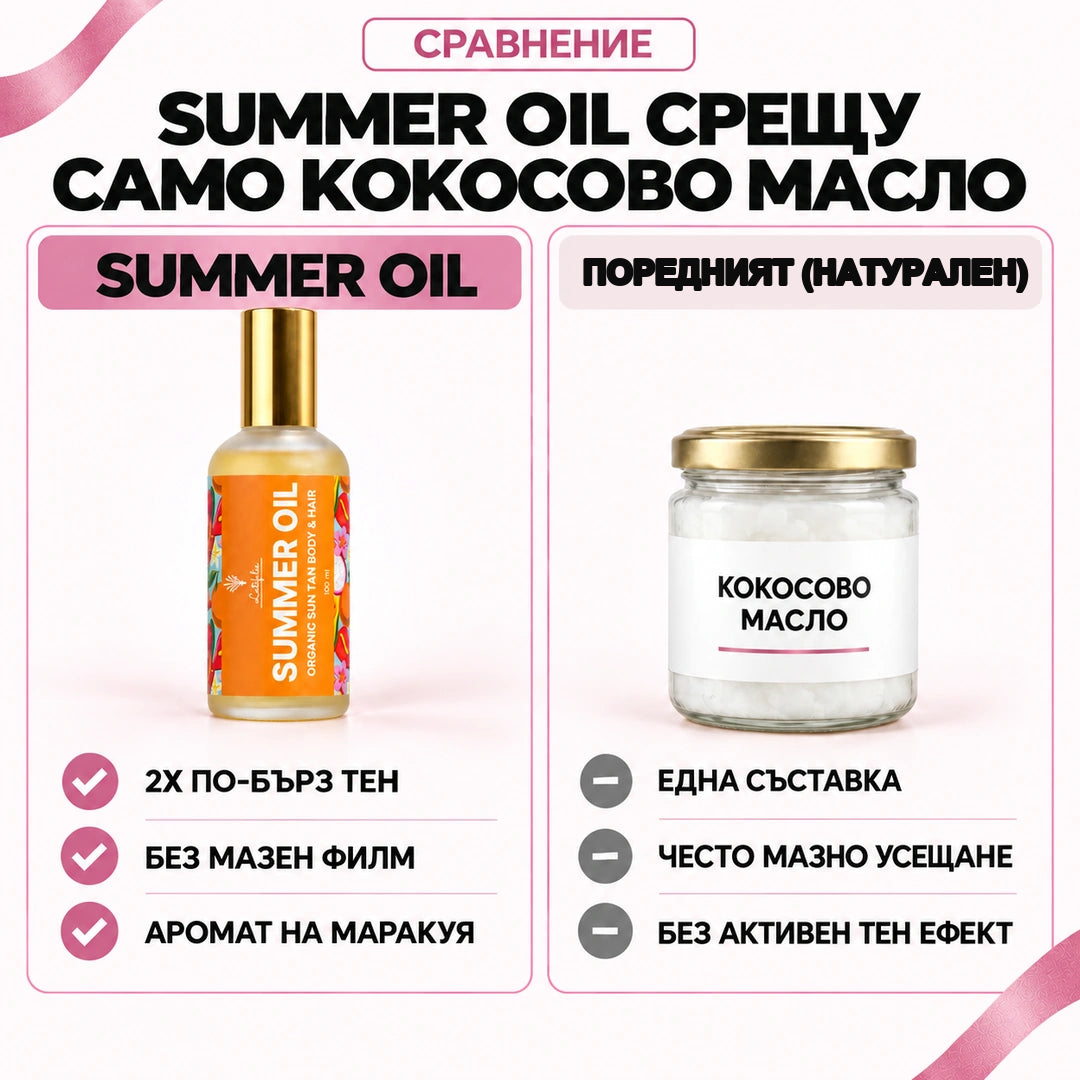 Summer Oil срещу обикновено олио за тен