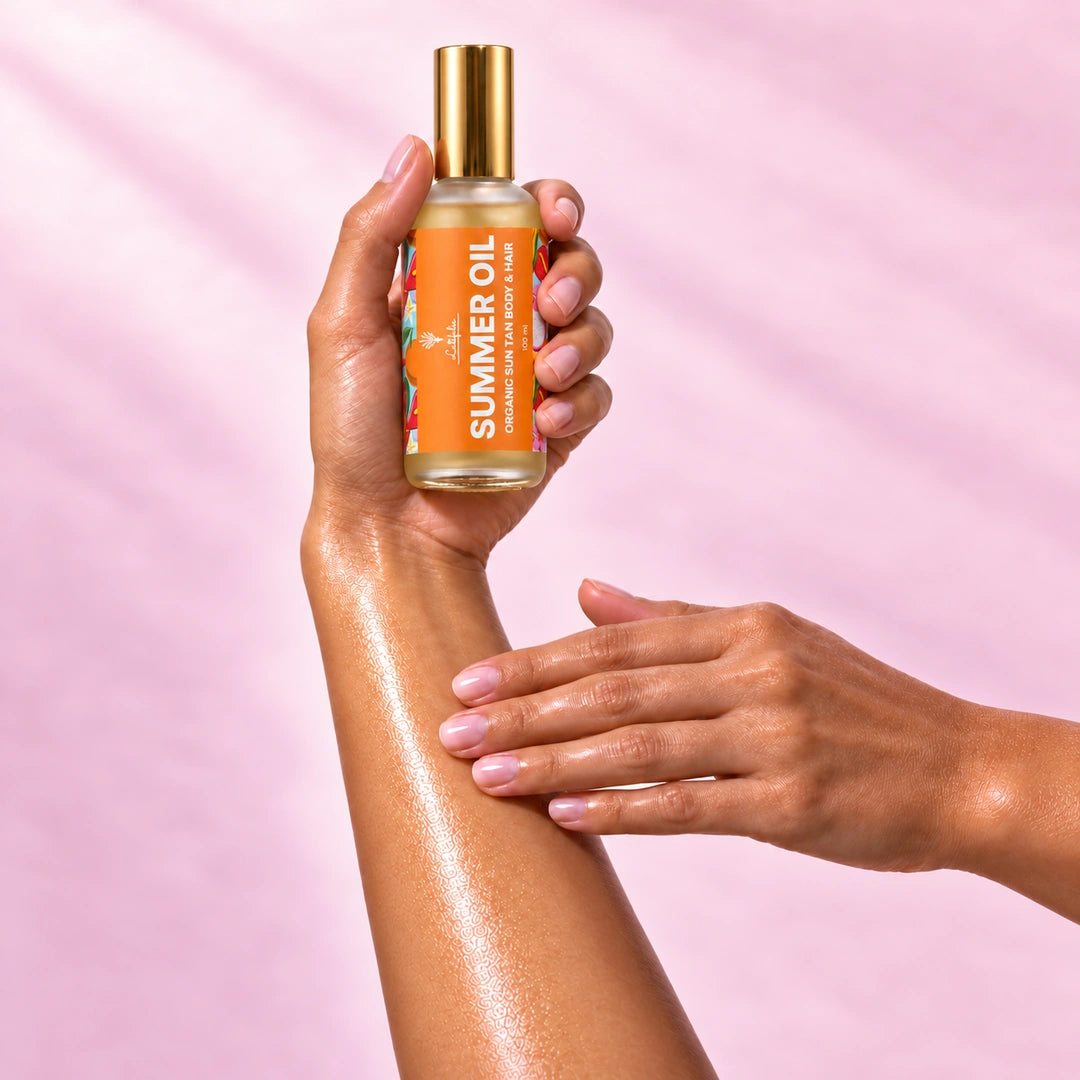 Нанасяне на Summer Oil върху кожата